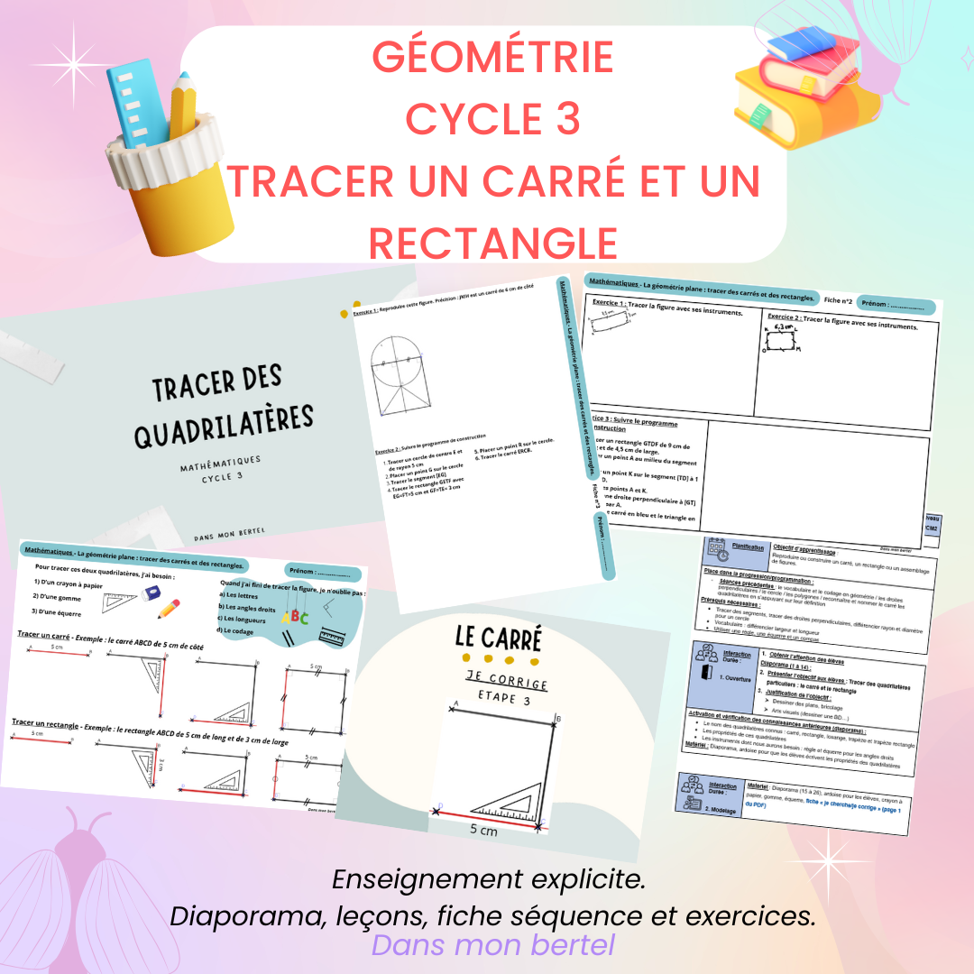 Tracer des carrés et des rectangles