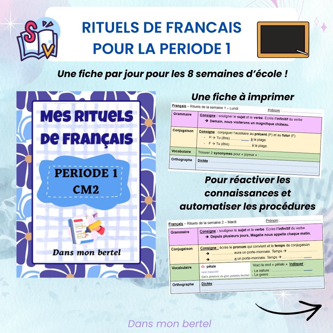Rituels de français CM2 - Période 1