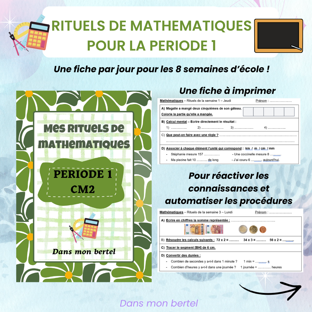Rituels de mathématiques CM2 - Période 1