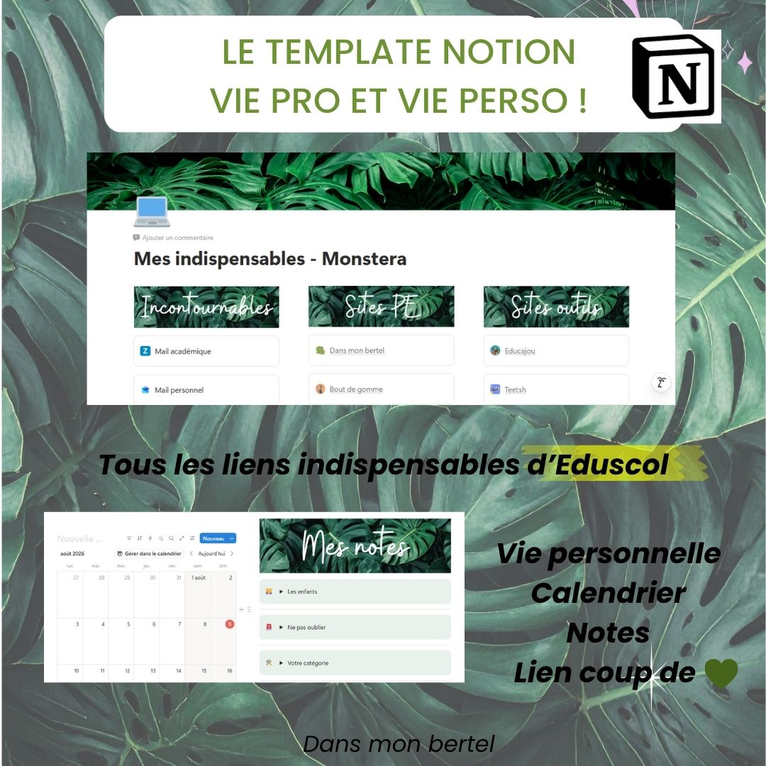 Template Notion Monstera